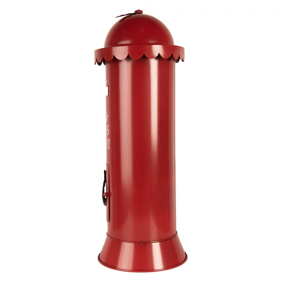 Clayre & Eef piros karácsonyi postaláda Express delivery 52 cm