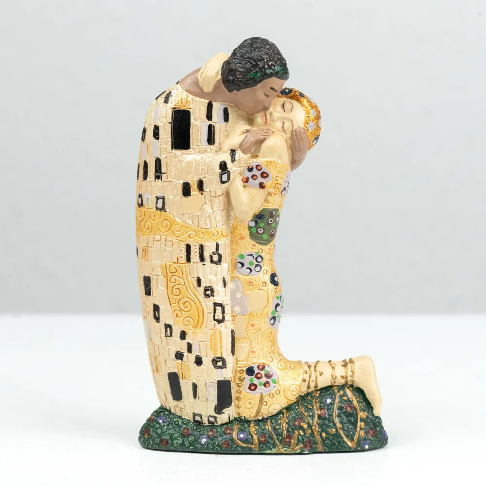 Csók Szobor Klimt Alkotása (Kicsi, Szerelmespár Szobor)