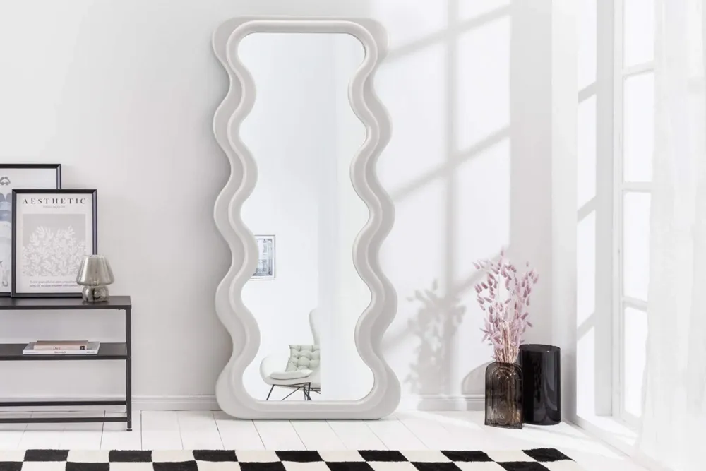 CURVY fehér tükör falitükör