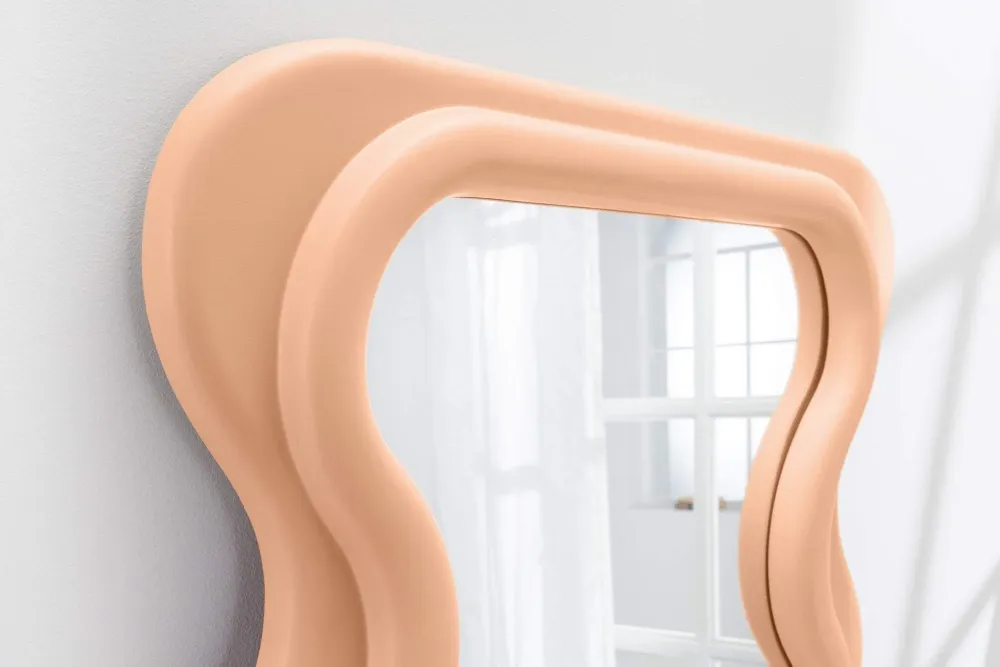 CURVY narancssárga tükör falitükör