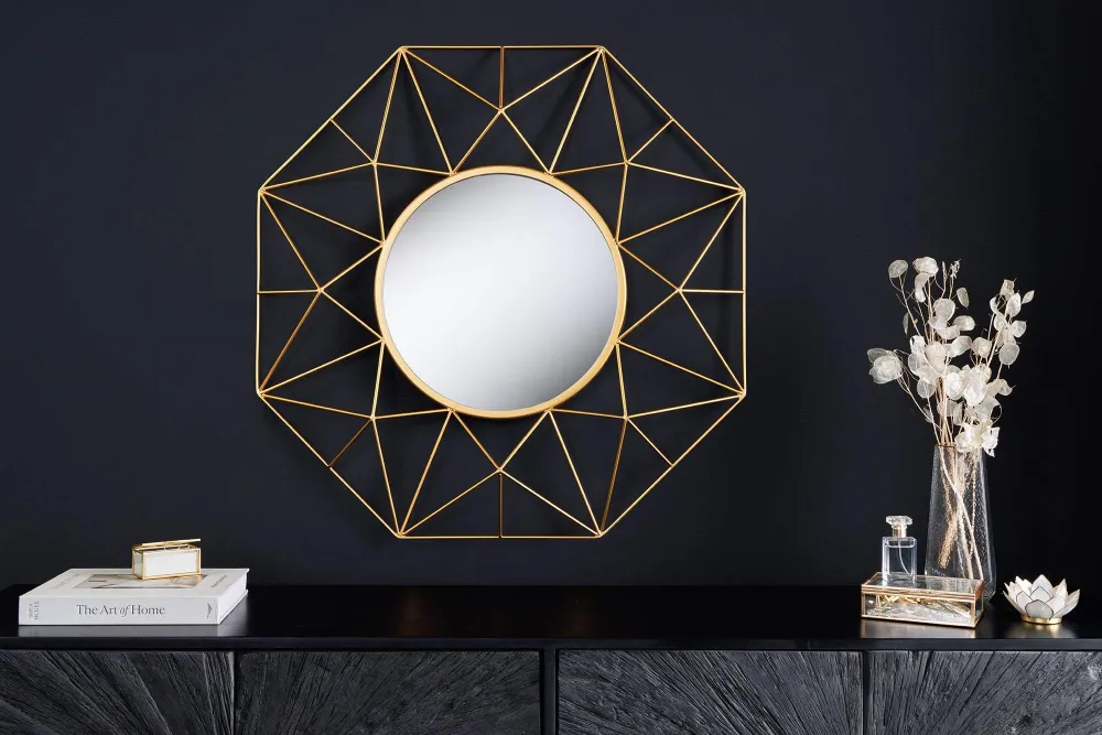 DIAMOND L arany vas falitükör
