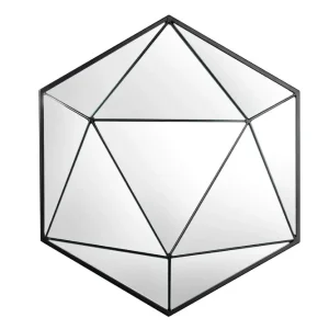 DIAMOND fekete üveg falitükör