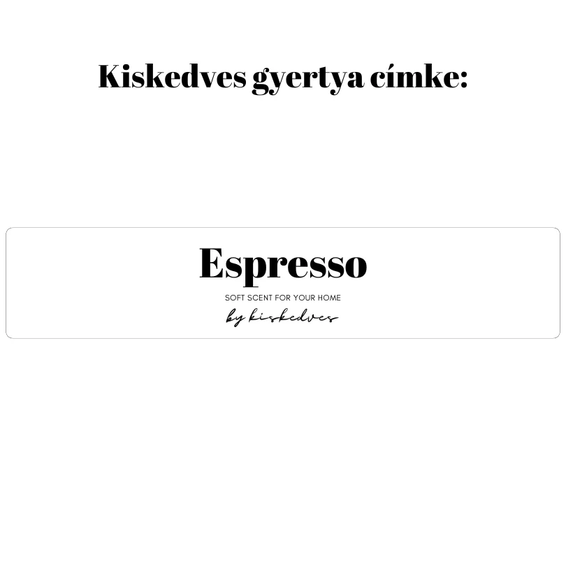 Espresso - üvegcsében