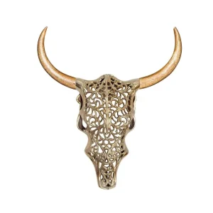 EXOTIC BULL arany fém fali dekoráció