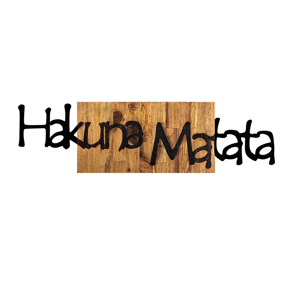 Fa fali dekoráció, hakuna matata 4