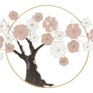 Fém Fa Fali Dekoráció Kerek Keretben