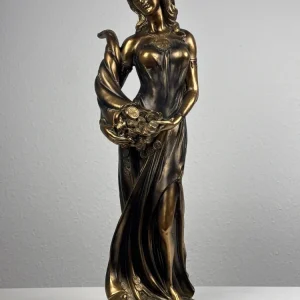 Fortuna Istennő Szobor – Görög Szerencseistennő (Nagy, antikolt bronz hatású)