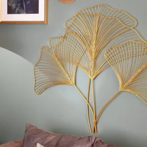 GINKGO arany vas fali dekoráció