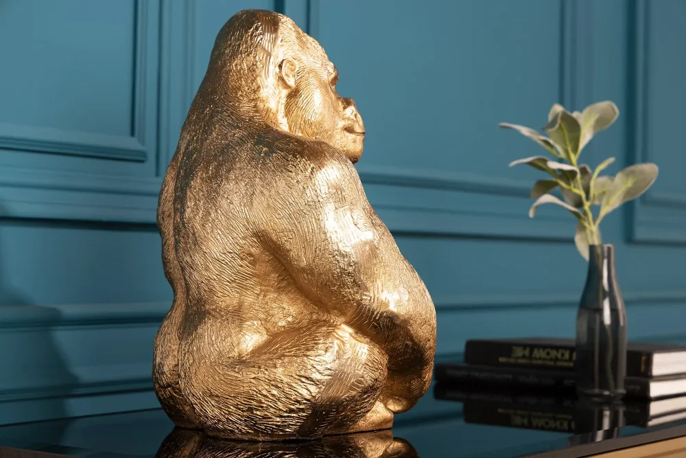 GORILLA arany alumínium dísztárgy
