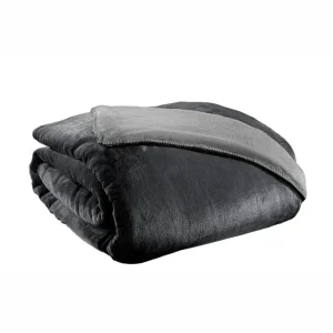 Guy Laroche Velvet cement 1+1 fekete-szürke, ágytakaró szett