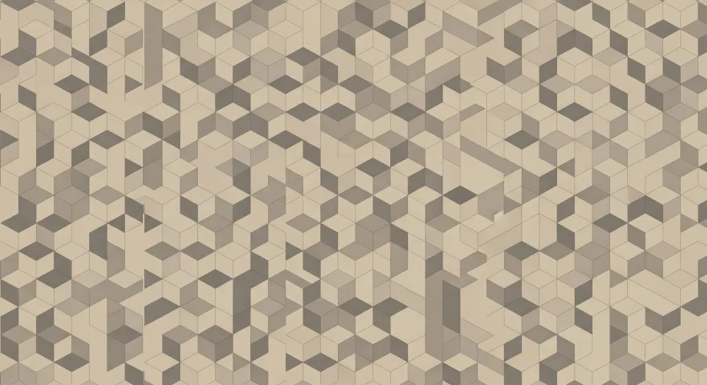 Gyermekszoba tapéta | Geometriai mintával, semleges árnyalatú kockákban