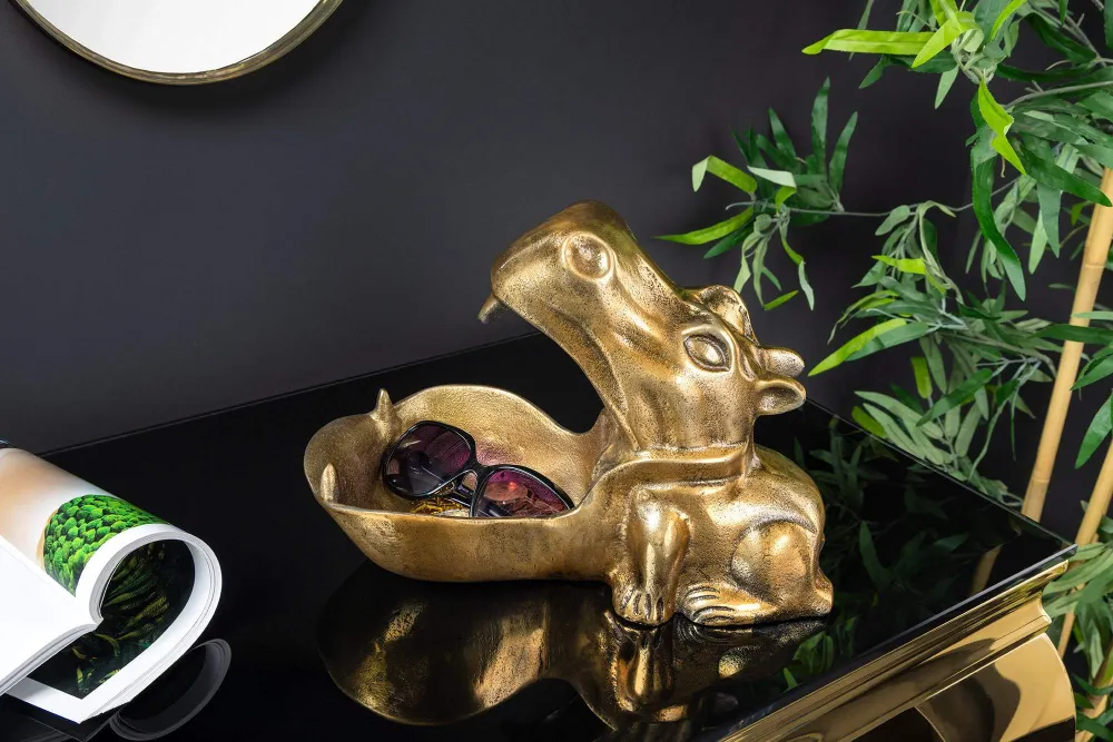 HIPPO réz alumínium dekorációs tál 30 cm