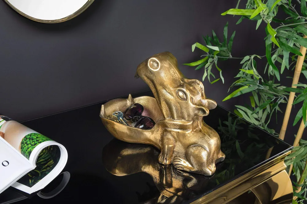 HIPPO réz alumínium dekorációs tál 30 cm