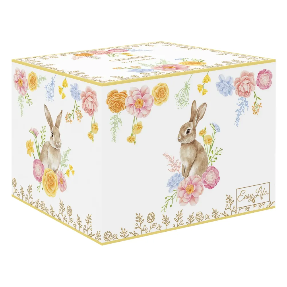 Húsvéti nyuszis porcelán tej / citromkiöntő 180 ml díszdobozban