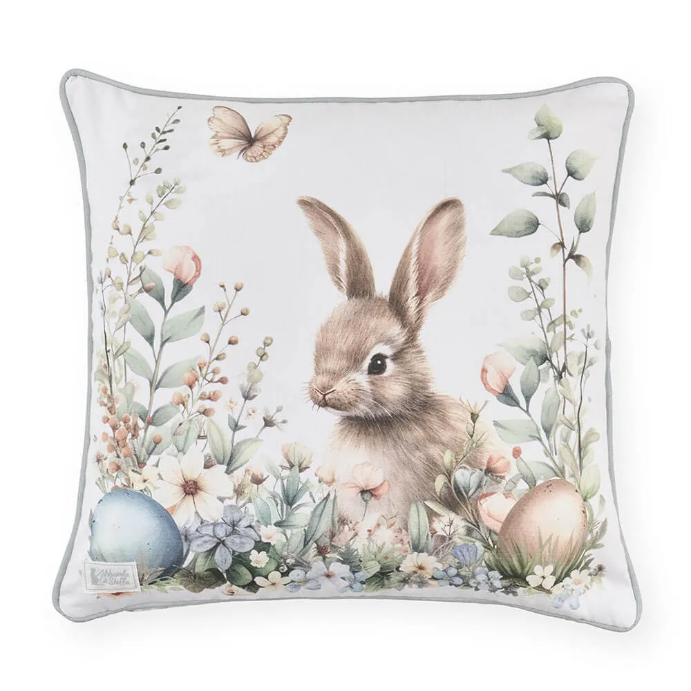 Húsvéti nyuszis Párna töltelékkel 40x40 cm pamut