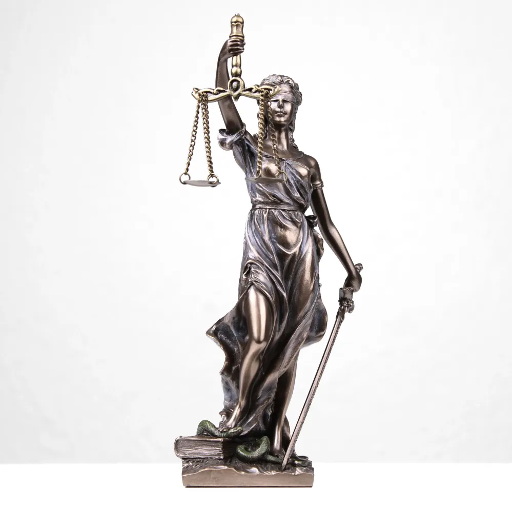 Justitia Szobor (Hidegen öntött bronz)