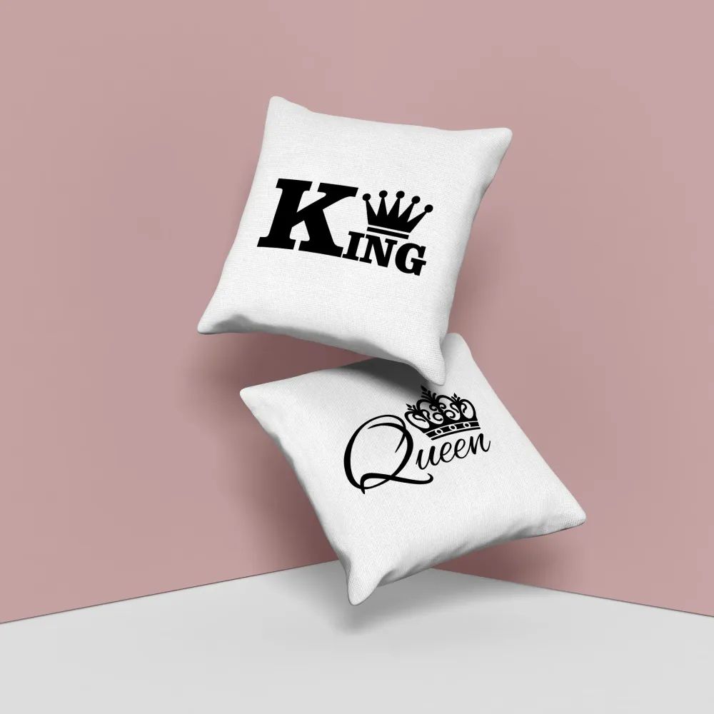 King and Queen páros párna