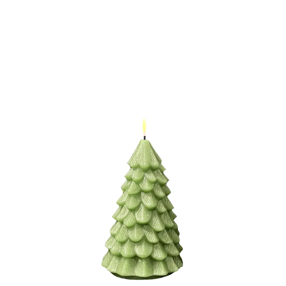 LED karácsonyfa 16 cm világos zöld