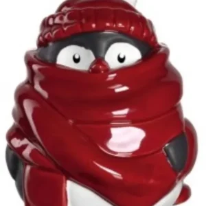 LEONARDO CALDO pingvin figura 10cm sállal