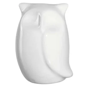 LEONARDO CALMO bagoly 6cm, fehér