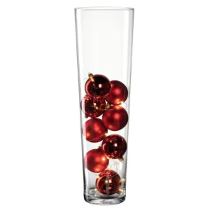 LEONARDO LIMITED váza gömbökkel és led fénnyel 60cm