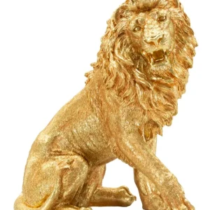 Lion Glory arany oroszlán dekorációs figura 45X29X55 cm