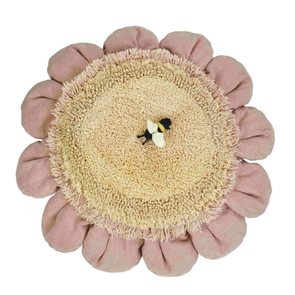 Lorena Canals Pink Daisy Planet Bee padlópárna