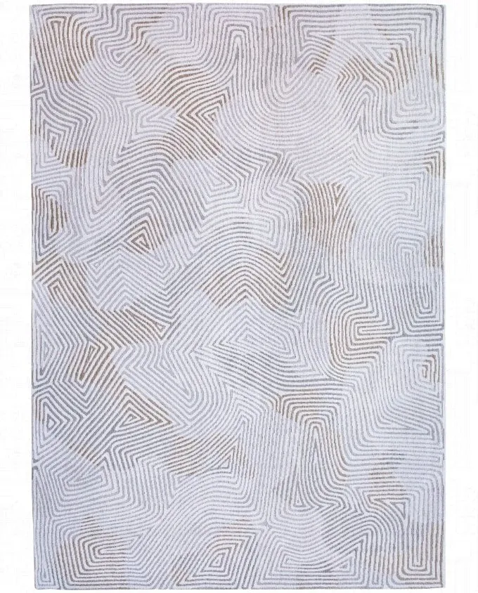 Louis De Poortere Coral 9228 oyster white natúr színű, gépi készítésű, síkszövött vintage szőnyeg