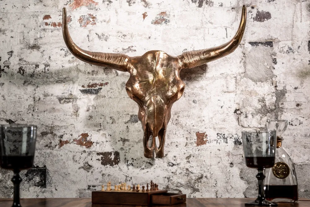 MATADOR bronz fém faldísz 70x18x58