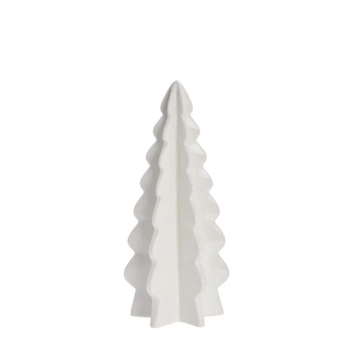 Molinne fehér kerámia karácsonyfa – 26 cm