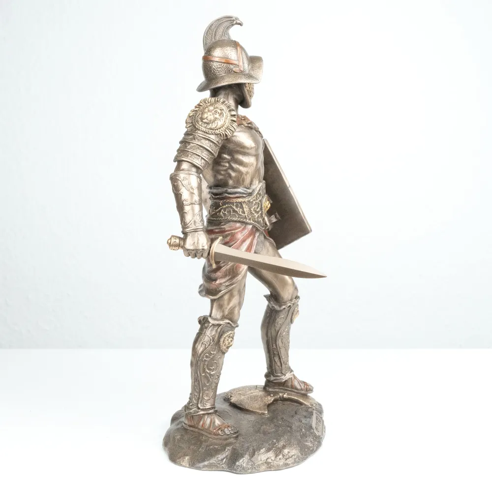 Murmillo Gladiátor Szobor (Hidegen öntött bronz szobor)