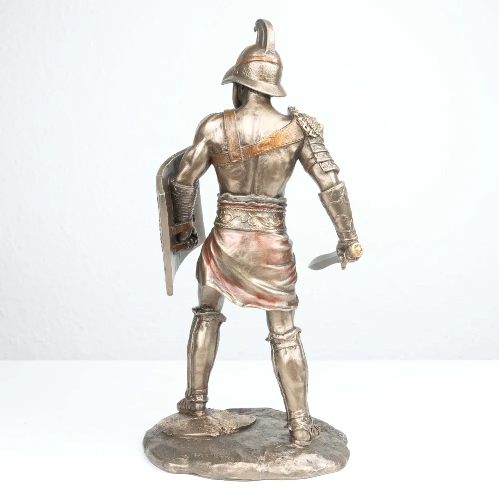 Murmillo Gladiátor Szobor (Hidegen öntött bronz szobor)