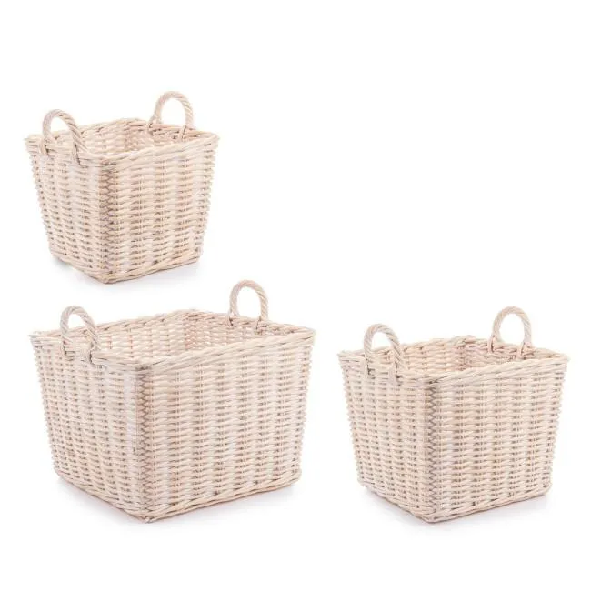 NARRA bézs rattan kosár