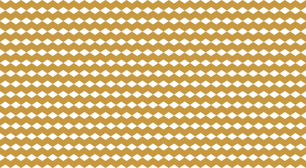 Nursery room wallpaper | Arany és fehér rombuszmintás minta egy lágy hangulathoz