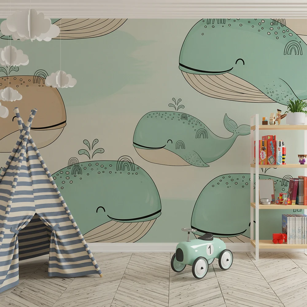 Nursery room wallpaper | Bold and rainbow