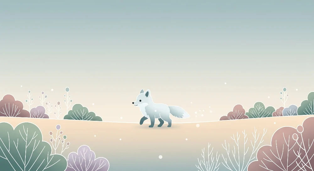 Nursery room wallpaper | Cute fox soothing pastel landscape
