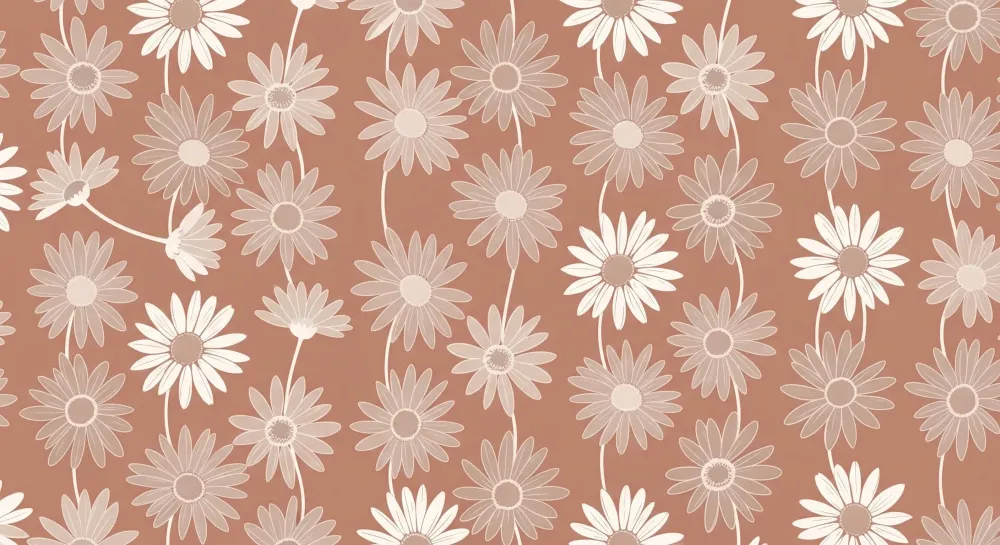 Nursery room wallpaper | Delicate flowers on soft background