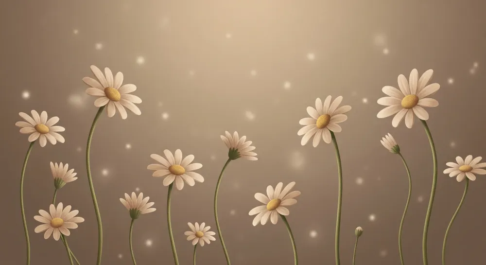 Nursery room wallpaper | Delicate flowers on soft background