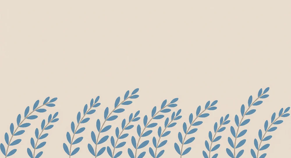 Nursery room wallpaper | Delicate leaves on soft background