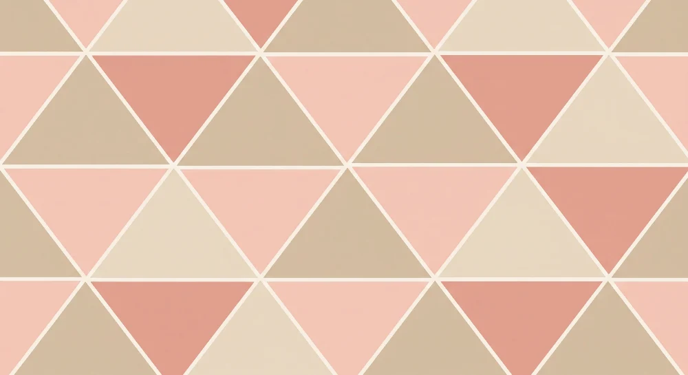 Nursery room wallpaper | Geometriai minták lágy és pasztell háromszögekkel