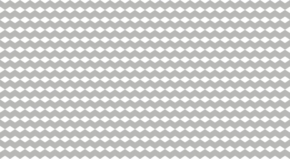 Nursery room wallpaper | Gray and white diamond pattern