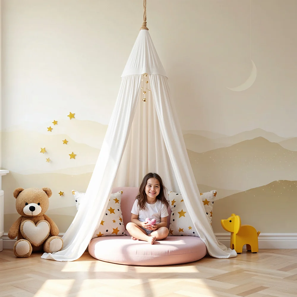 Nursery room wallpaper | Gyengéd és nyugtató táj holdfény mellett