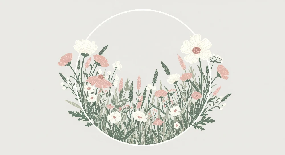 Nursery room wallpaper | Lágy háttérű finom virágcsokor