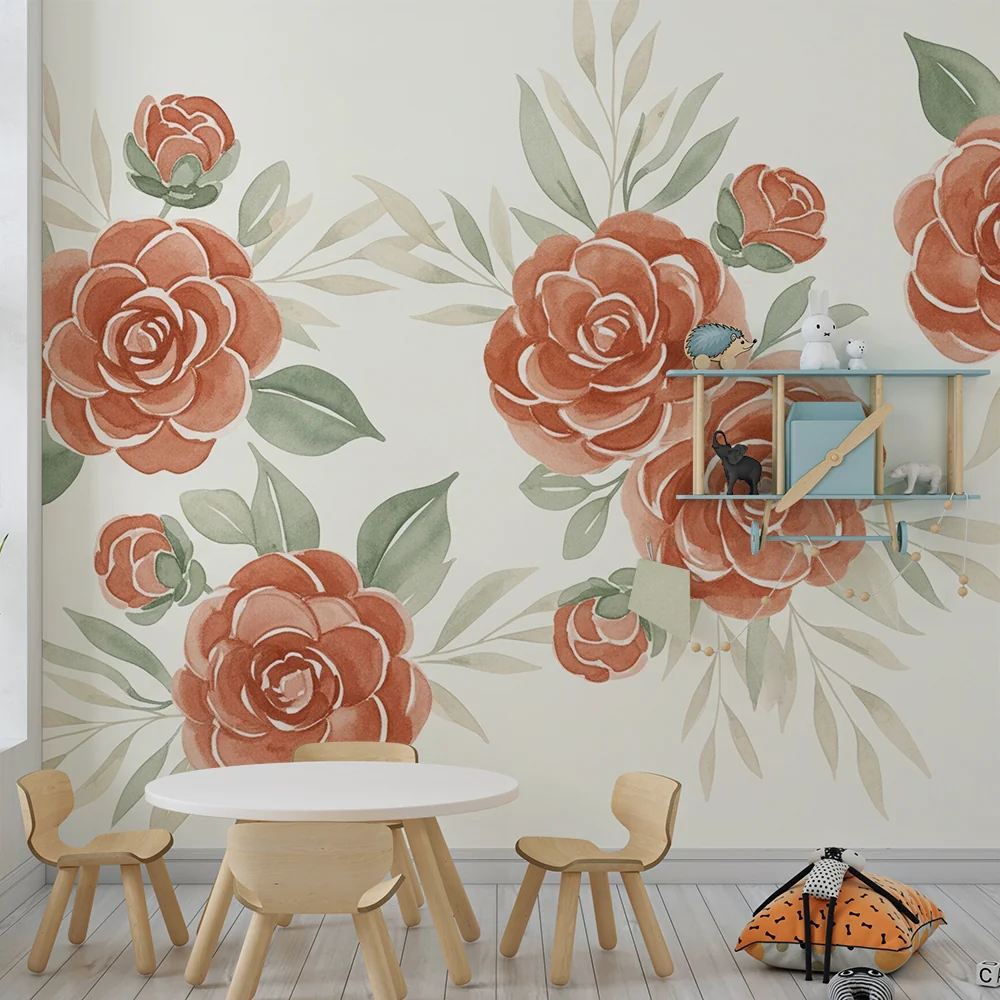 Nursery room wallpaper | Piros rózsák