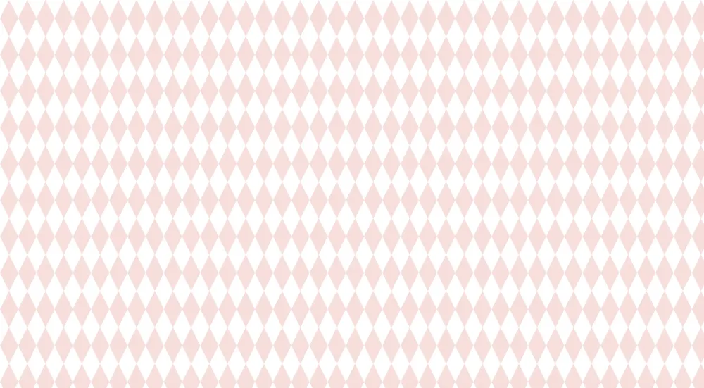 Nursery room wallpaper | Soft diamond pattern light pink