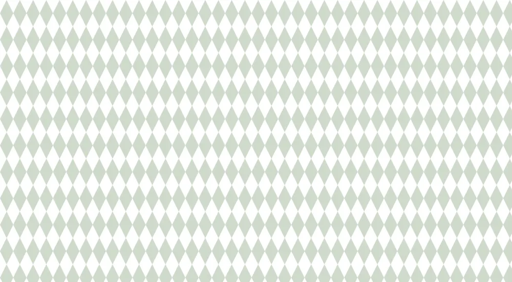 Nursery room wallpaper | Soft diamond pattern sage green