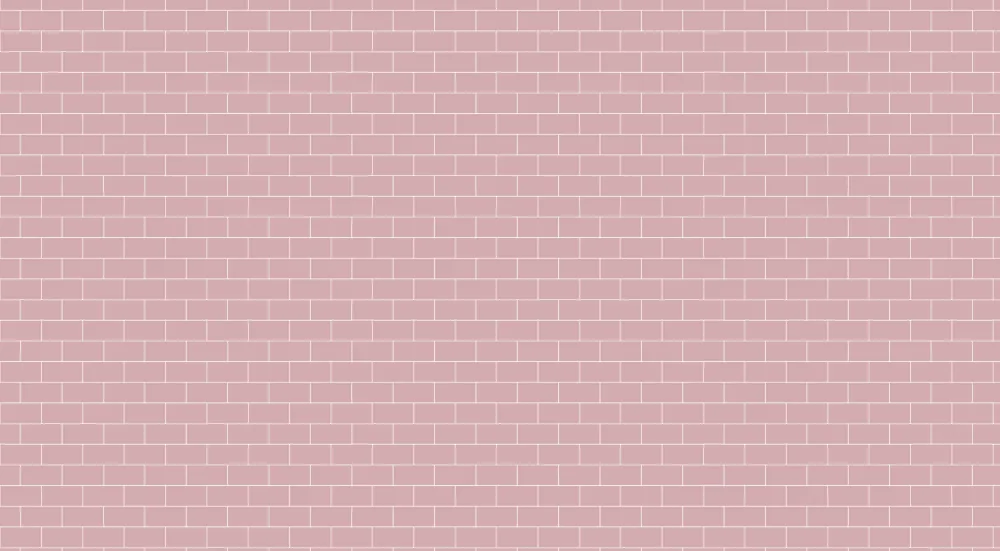 Nursery room wallpaper | Soft and soothing pink brick pattern