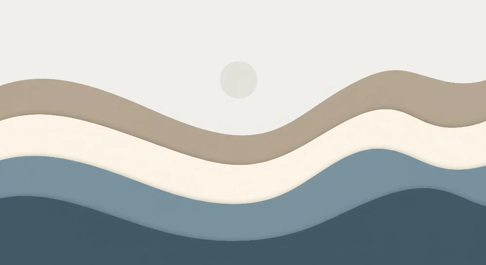 Nursery room wallpaper | Soft and soothing waves