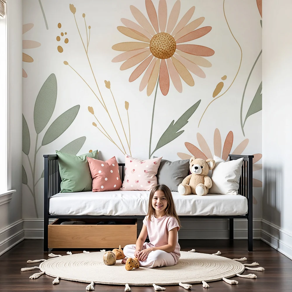 Nursery room wallpaper | Szép virágok