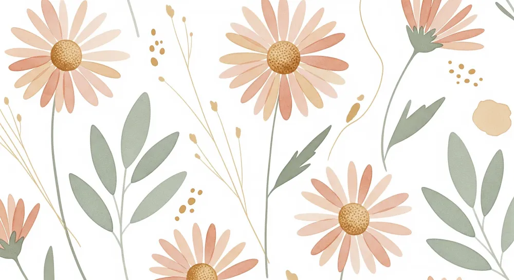 Nursery room wallpaper | Szép virágok